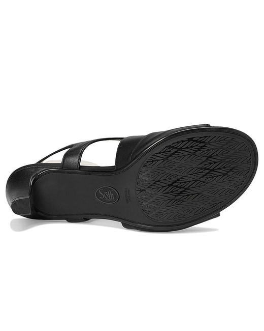 Söfft Black Jolene Sandals 7.5 M (B) Leather/Suede