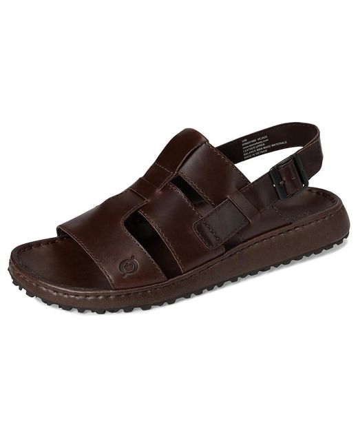 Born Brown Corey Sandals (Bark) 9 M (D) Leather for men