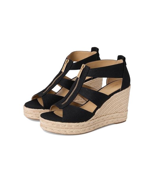 Michael Kors Black Etta Wedge Wedge Shoes