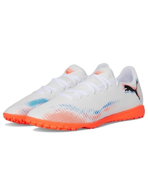 PUMA White Future 8 Play Turf Trainer Soccer Cleats Soccer Shoes//Glowing 10 D for men