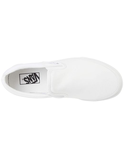 Vans Single Shoe - Classic Slip-on Core Classics in White | Lyst