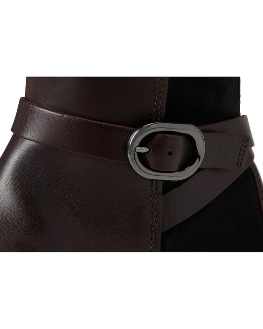 Ecco Black Metropole Amsterdam Tall Boots Boots Mocha/ Leather/Textile