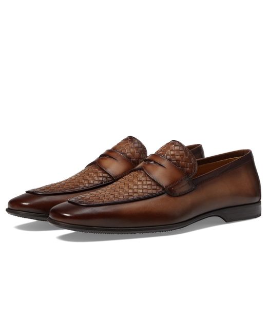 Magnanni Shoes Brown Ramiro V Woven for men