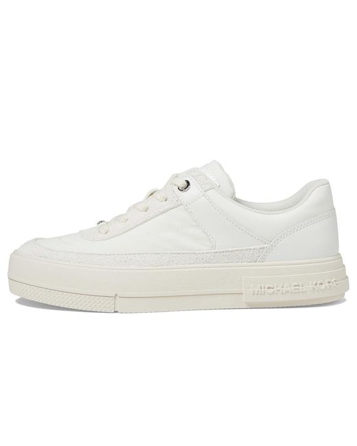 MICHAEL Michael Kors White Aurora Lace Up (Optic) Shoes