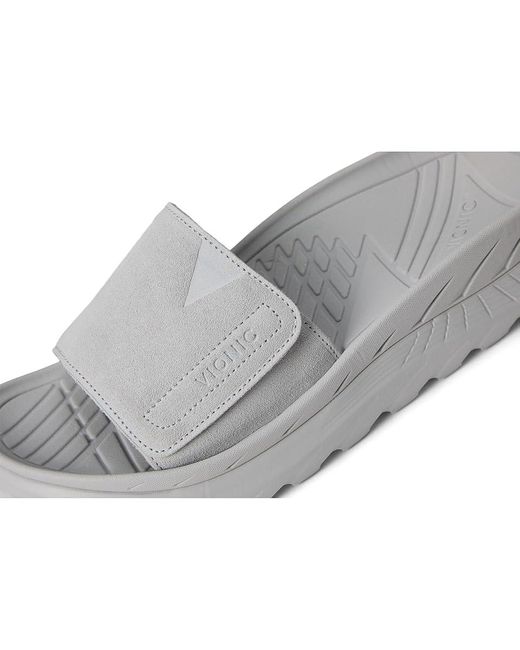Vionic Gray Rejuvenate Recovery Sandals Wedge Shoes 9.5