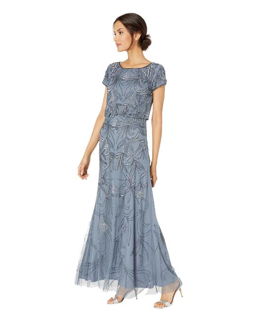 Buy Adrianna PapellWomens Art Deco Beaded Blouson Dress with Halter  Neckline Online at desertcartINDIA