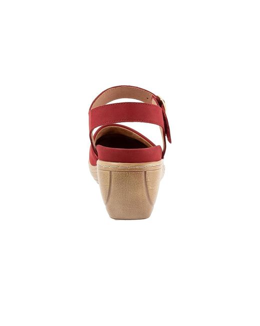 Softwalk® Red Mabelle ( Nubuck) Shoes