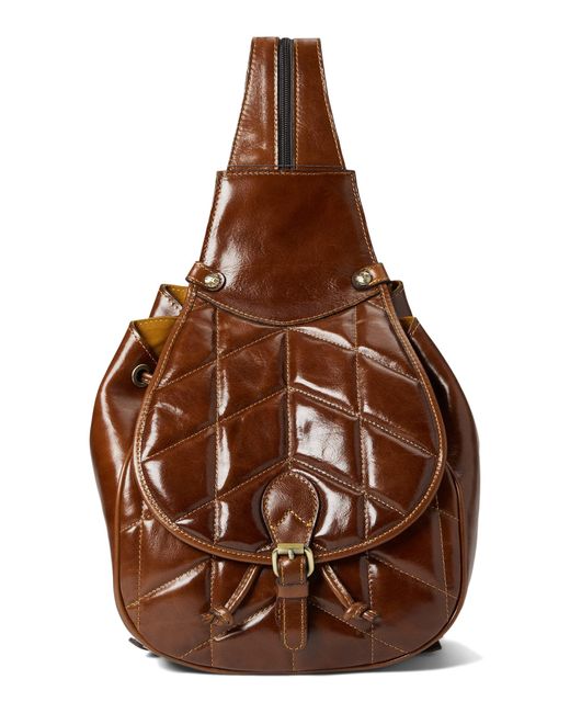 Patricia Nash Itala Saddle Sling in Natural Lyst