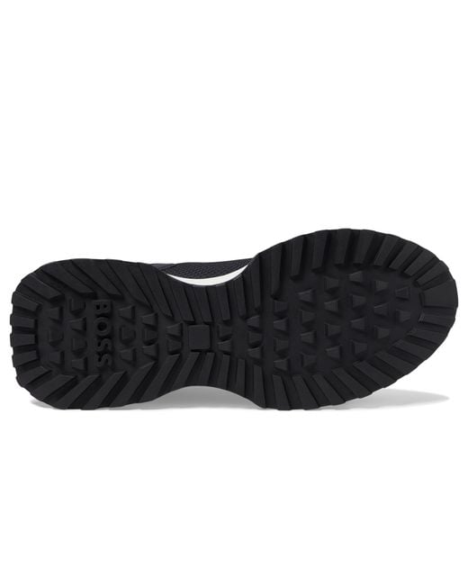 BOSS Jonah Retro Inspired Running Sneakers in Blue for Men | Lyst