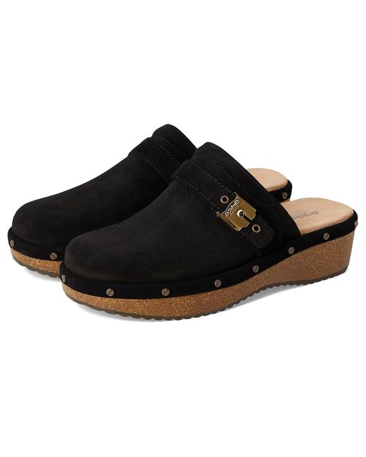 Dr. Scholls Black Original Flex Clog Mule/Clog Shoes Shoes, Leather/Suede