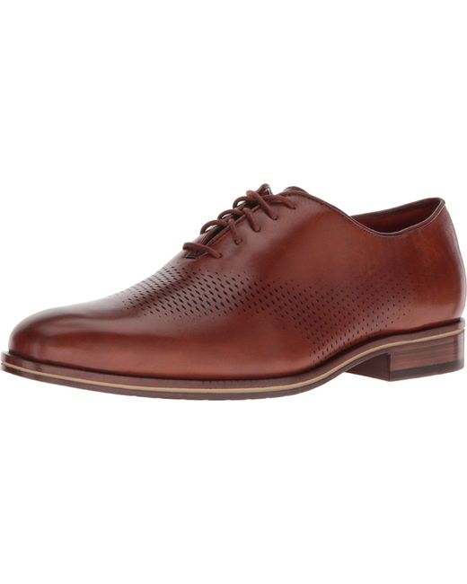 Cole Haan Washington Grand Laser Wing Oxford in Brown for Men | Lyst