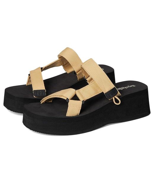 Seychelles Black Skip To Me Wedge Shoes, Synthetic