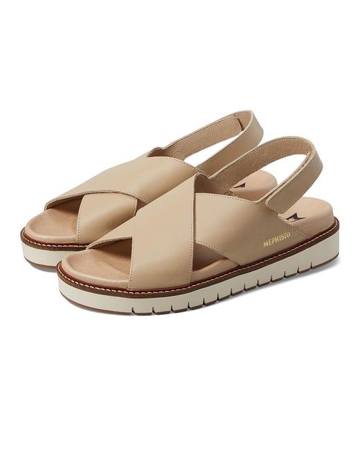 Mephisto Metallic Blanche (Light Sand Leather) Shoes