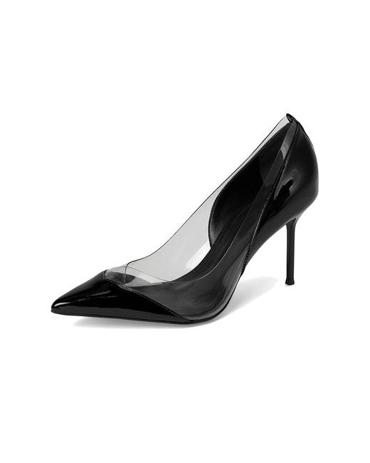 SCHUTZ SHOES White Andie High Heels/Fume, Leather