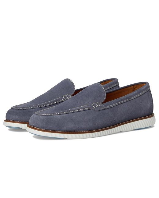 Martin Dingman Blue Countryaire Venetian Slip On Shoes, Suede for men