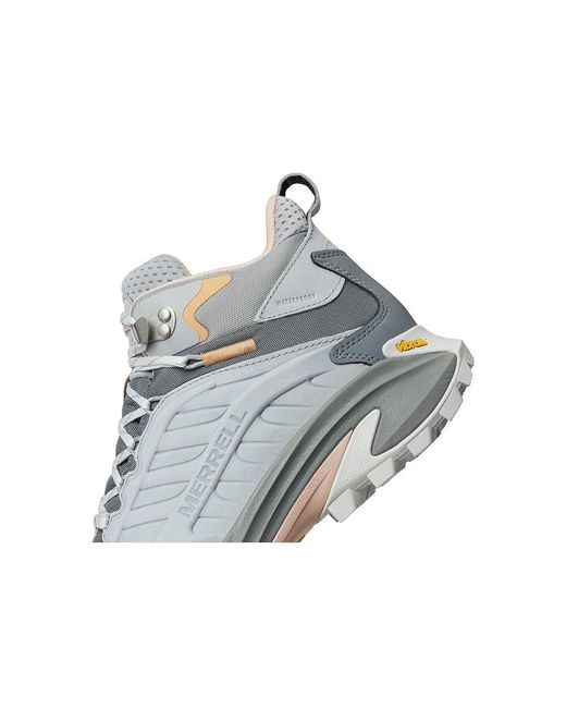 Merrell Metallic Moab Speed 2 Leather Mid Waterproof Climbing Shoes