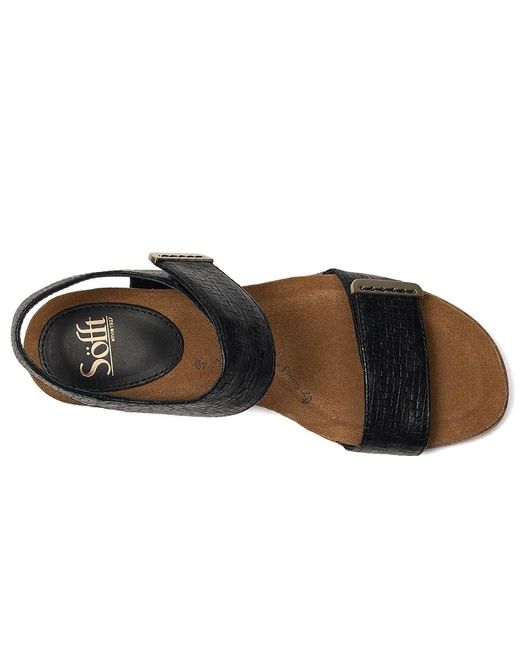 Söfft Black Verdi Ii Sandals 8 M (B) Leather