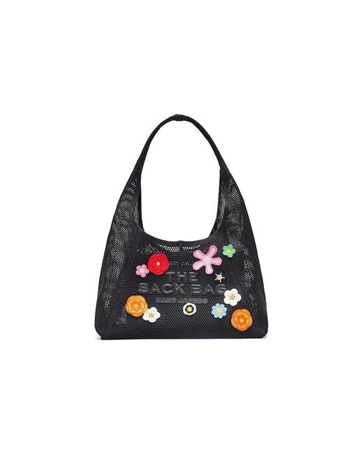 Marc Jacobs Black The Daisy Crochet Sack Bag Handbags, Polyamide/Polyester/Polyurethane