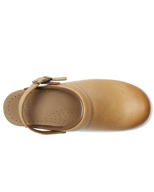 Dansko Metallic Ingrid Clog Shoes, Leather