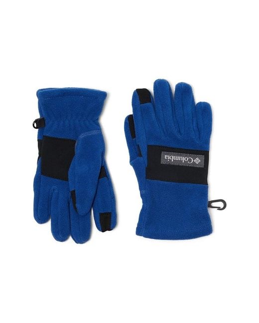 Columbia Blue Fast Trektm Iii Gloves (Little Kid/Big Kid) Extreme Cold Weather Gloves, Polyester