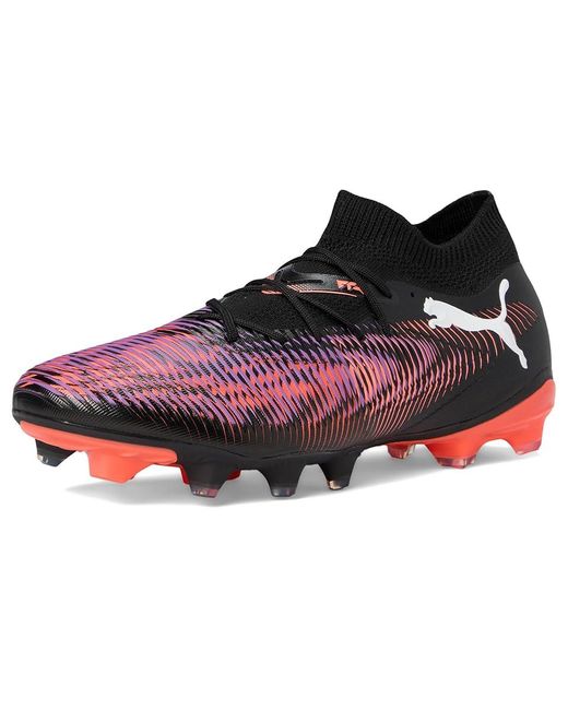 PUMA Multicolor Future 8 Match Firm, Artificial Ground Soccer Cleats Soccer Shoes - -Glowing 11 D for men