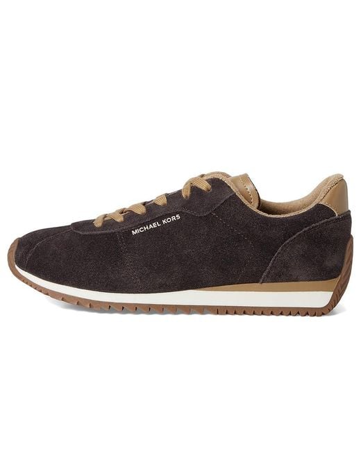 MICHAEL Michael Kors Black Rhodes Trainer Shoes, Leather