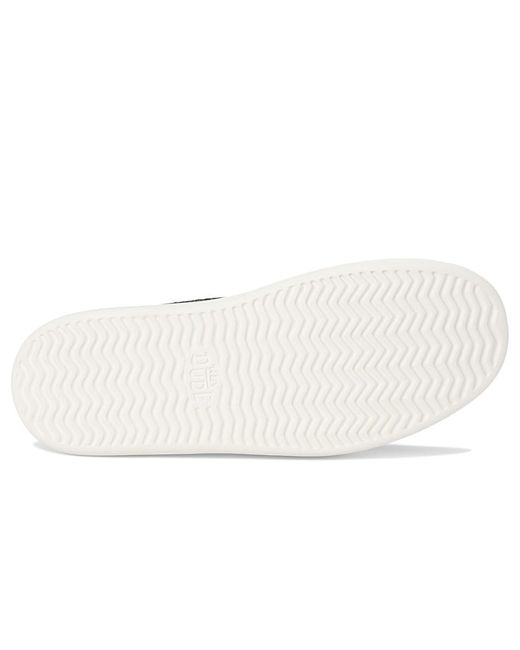 HeyDude Black Austin Lift Leather Shoes