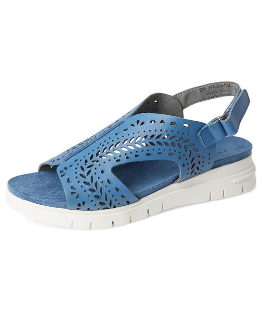 David Tate Blue Moda Sandals 10.5 M (B) Leather