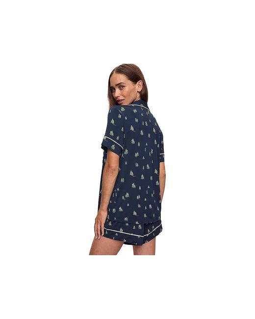 Eberjey Blue Gisele Printed