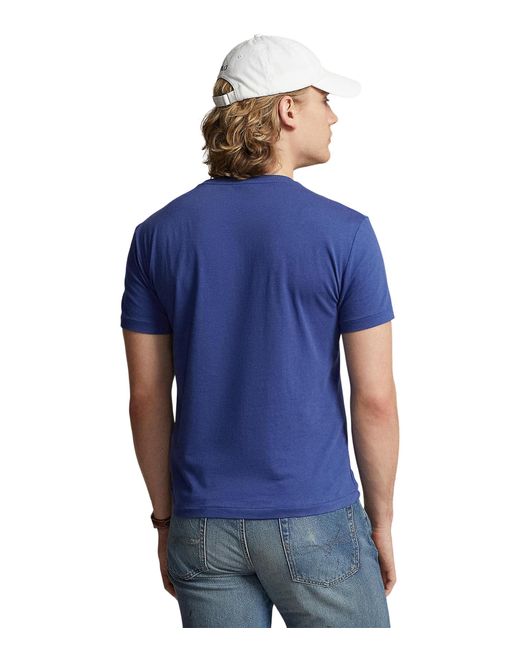 Polo Ralph Lauren Blue Classic Fit Jersey Crewneck T-shirt for men