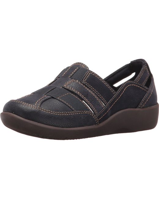 clarks sillian stork blue grey