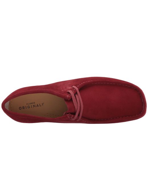 Clarks Wallabee in Red for Men | Lyst