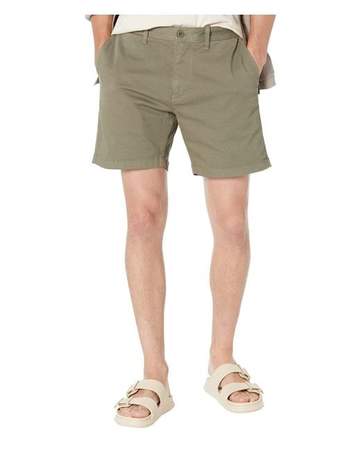 Madewell Cotton 7 Chino Shorts Coolmax - Athletic Fit in Green for Men ...