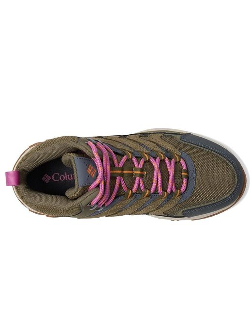 Columbia Black Strata Trail Mid Wp (Stone/Sunstone) Shoes