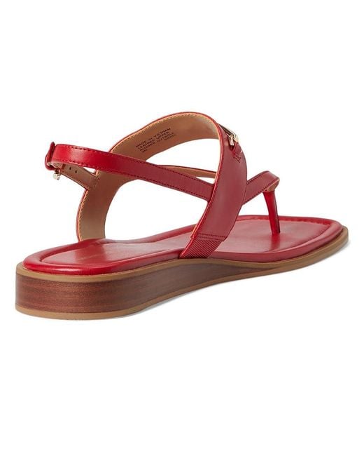 MICHAEL Michael Kors Red Lena Sandal Sandals, Synthetic