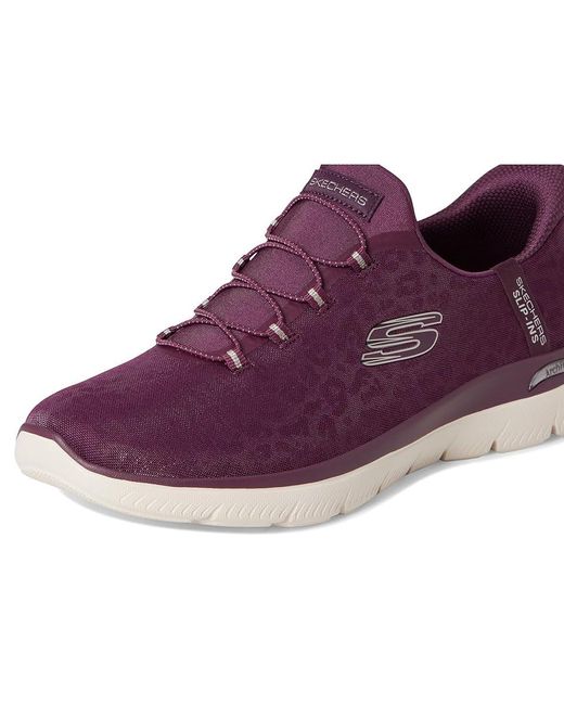 Skechers Purple Arch Fit Summits Hands Free Slip-Ins Shoes 8 B