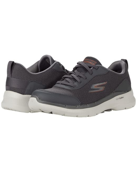 Skechers Gowalk 6-athletic Workout Walking Shoes With Air Cooled Foam  Sneakers in Charcoal 2 (Black) for Men - Save 31% | Lyst