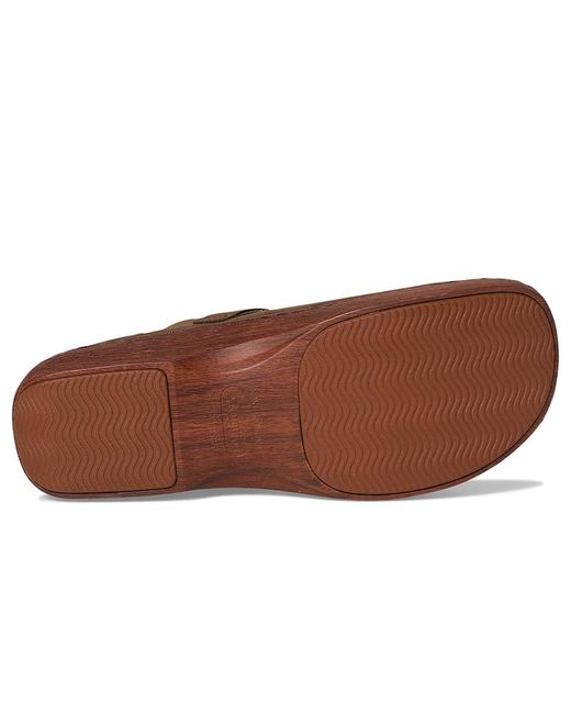 Alegria Brown Ophelia Flat Shoes, Leather