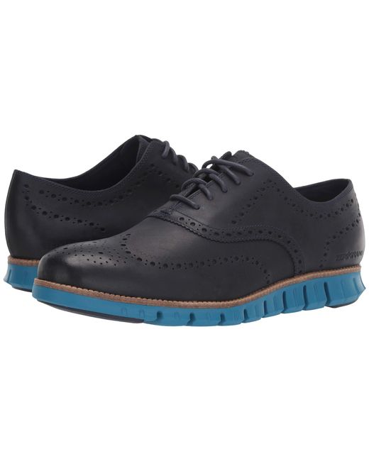 Cole Haan Blue Zerogrand Wing Oxford for men