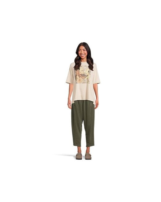 Prana Green Mindful Movement Harem Pants Casual Pants, Cotton/Elastane/Tencel
