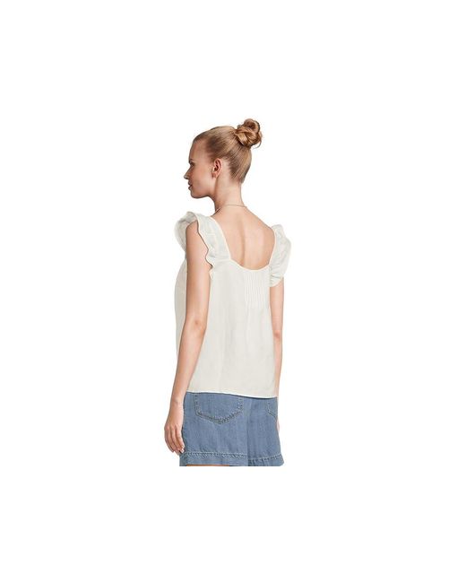 Sanctuary Blue The Time Shell Clothing Xl (Us 14) Cotton/Polyester/Rayon