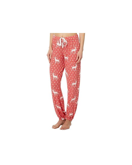Honeydew Intimates Red Star Seeker Lounge Set Pajama Sets, Polyester/Rayon/Spandex