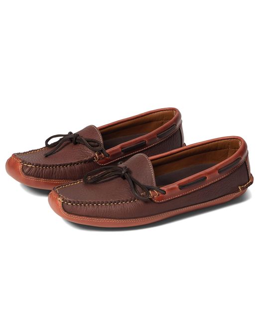 L.L. Bean Brown Bison Double Sole Slipper Leather Lined for men