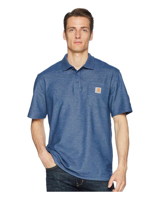 carhartt men's contractors work pocket polo