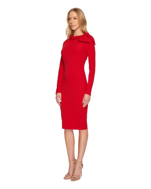 Badgley mischka cheap red dress