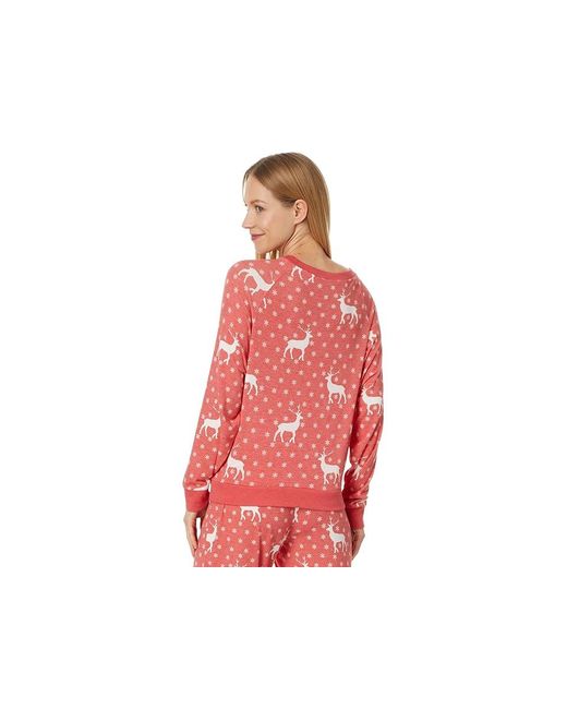 Honeydew Intimates Red Star Seeker Lounge Set Pajama Sets, Polyester/Rayon/Spandex