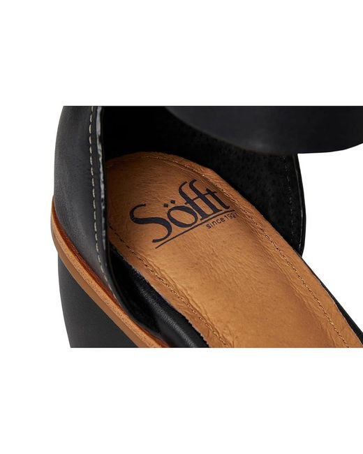 Söfft Black Colby Sandals 10 M (B) Leather