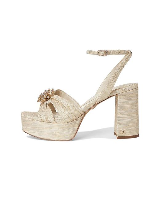 Sam Edelman White Janelle Sandals, Rubber
