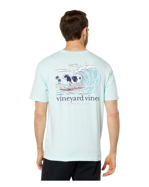 Vineyard Vines Blue Surf N Turf Short Sleeve Tee for men