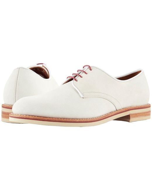 Allen Edmonds Nomad Buck (white Suede) Lace Up Cap Toe Shoes for men